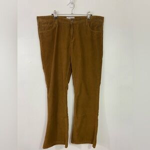Madcap England Retro 70s Cord Flares Brown Corduroy Pants Size 36 x 30 Festival